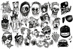 Falling in Reverse, voices in my head, watch the world is burn tattoo idea
