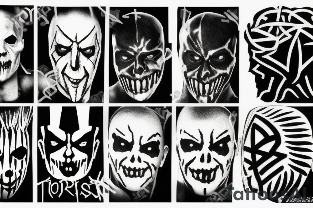 Black and white with a cool sign tattoo idea