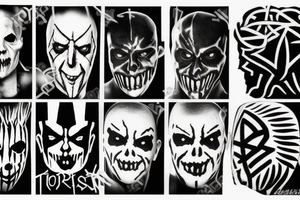 Black and white with a cool sign tattoo idea