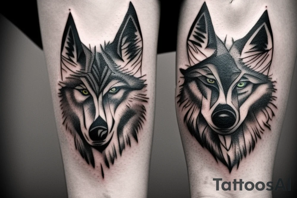 Wolfs tattoo idea