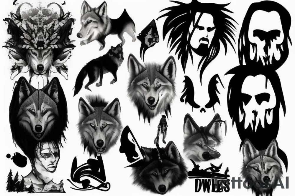 Wolfs tattoo idea