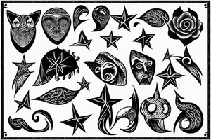 stars tattoo idea