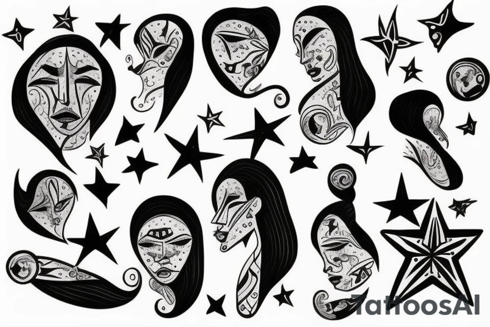 stars tattoo idea