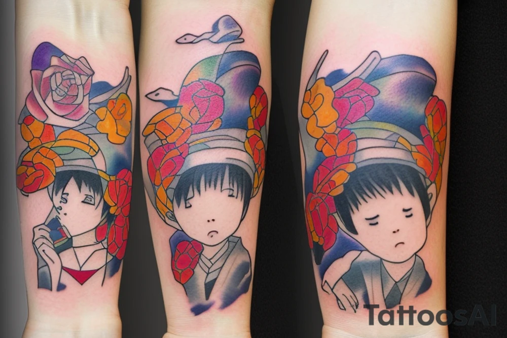 Mother and father love tattoo idea
