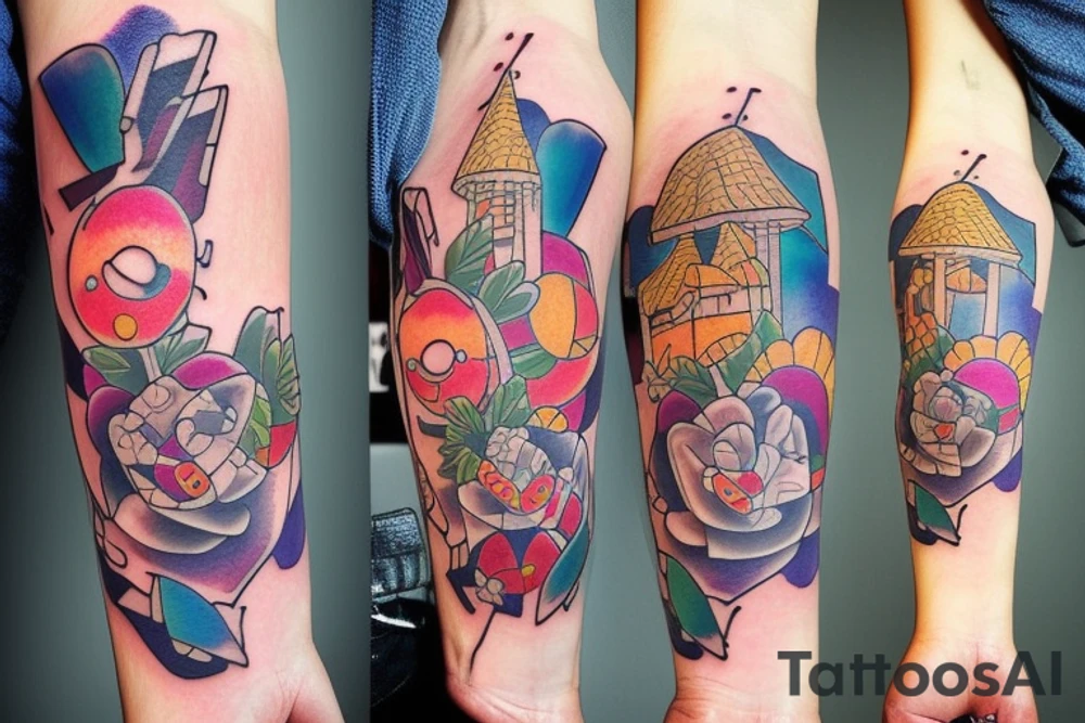 Mother and father love tattoo idea