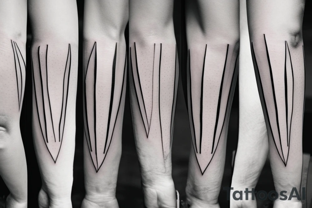 Minimalistic line on the back of my forearm tattoo idea