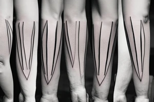 Minimalistic line on the back of my forearm tattoo idea