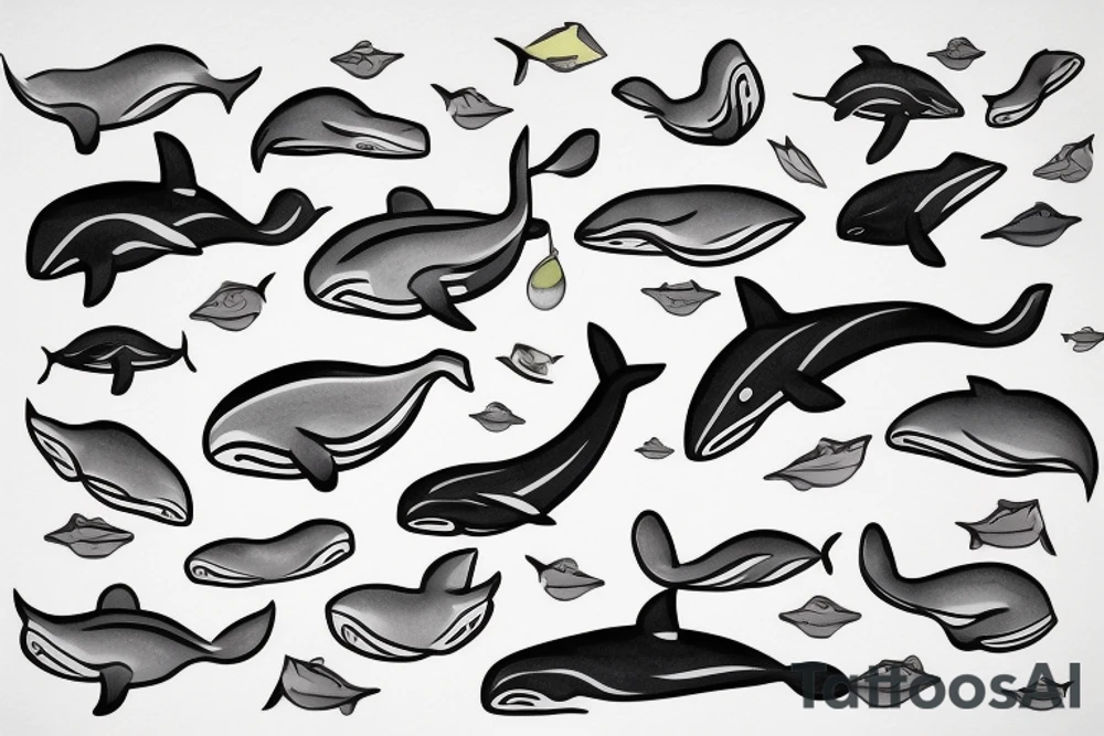 Whale tattoo idea