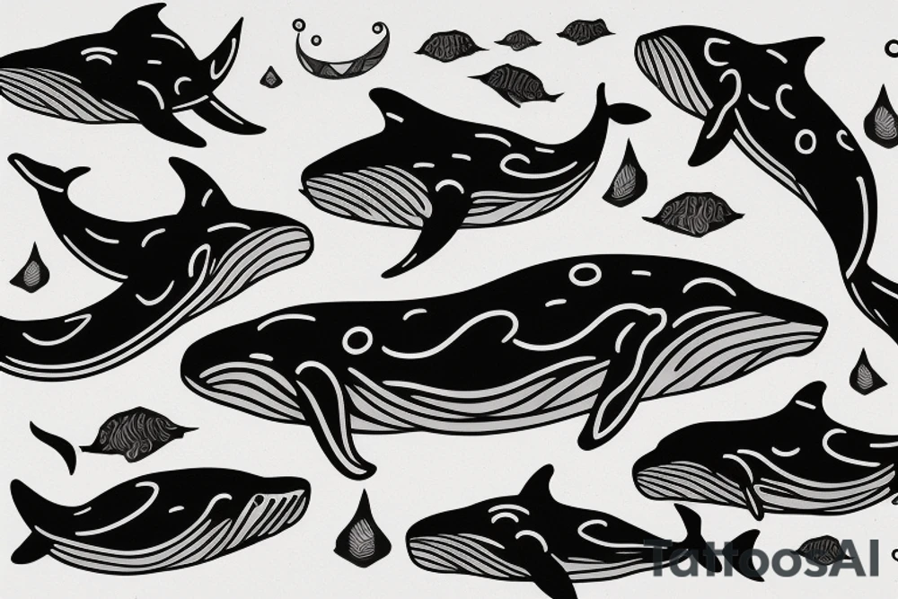 Whale tattoo idea
