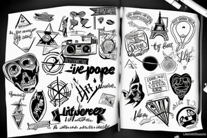 live a little bit further away travelling the world hating people tattoo idea