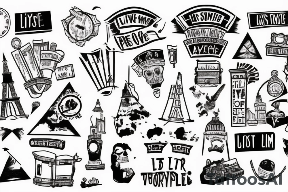 live a little bit further away travelling the world hating people tattoo idea
