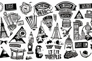 live a little bit further away travelling the world hating people tattoo idea