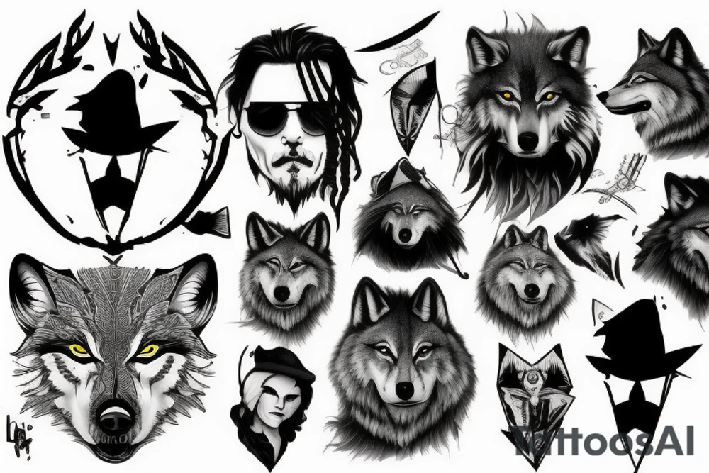 Wolfs tattoo idea