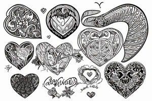 Barbwired heart tattoo idea