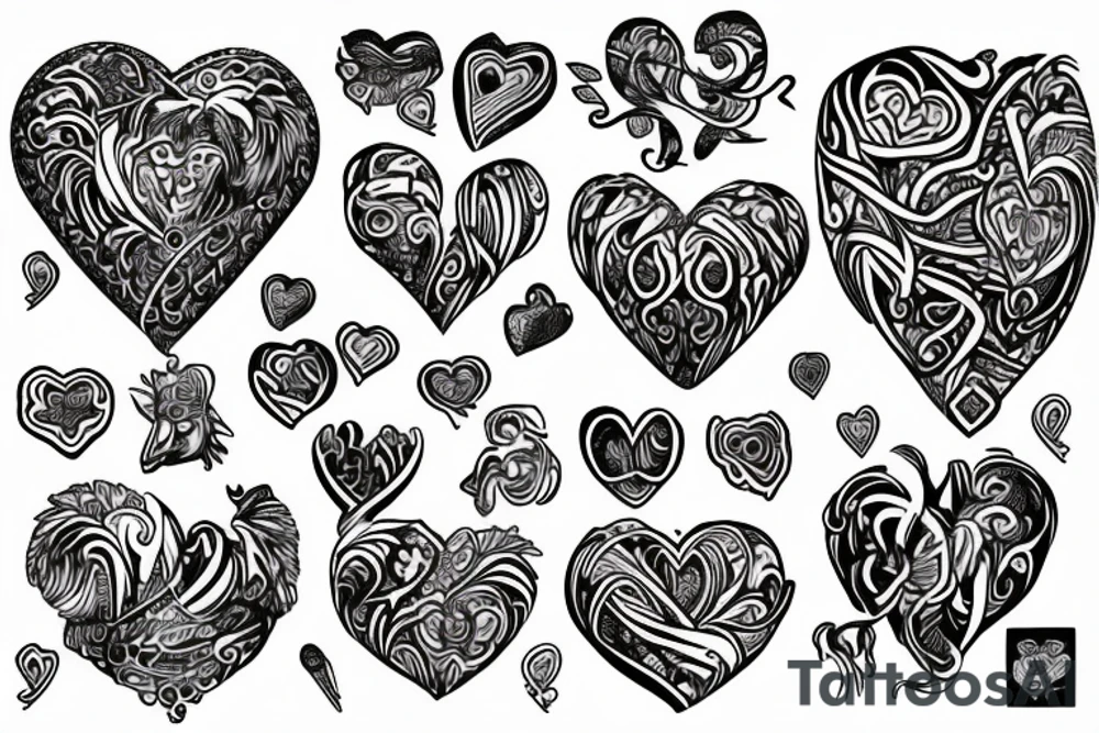 Barbwired heart tattoo idea
