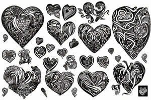 Barbwired heart tattoo idea