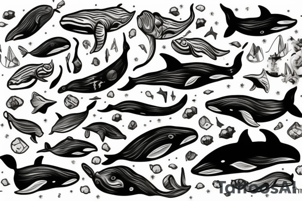 Whale tattoo idea