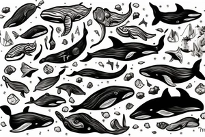Whale tattoo idea