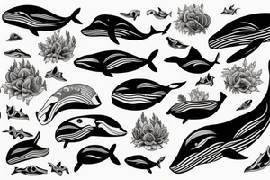 Whale tattoo idea