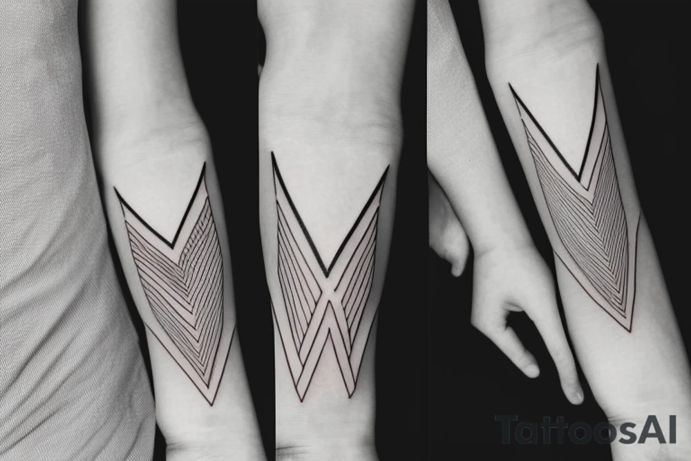 Minimalistic lines on my forearm tattoo idea