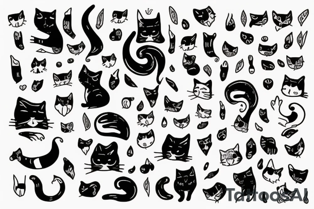 Small picture of a cat tattoo idea