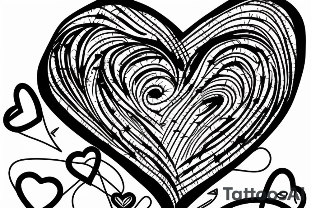 Barbwire heart tattoo idea