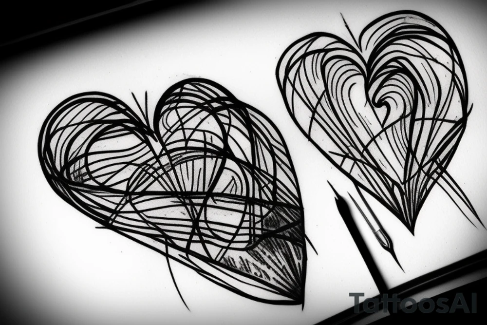 Barbwire heart tattoo idea