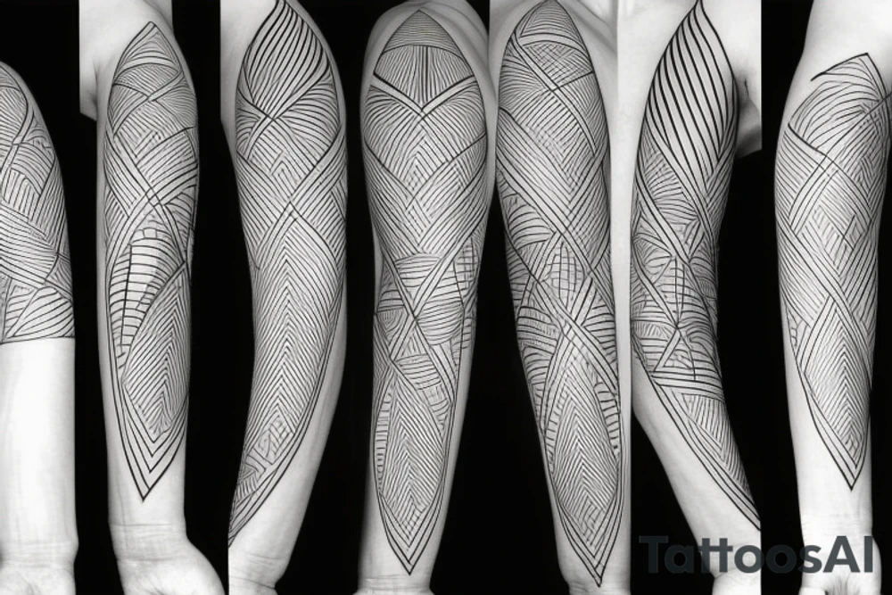 lines on my arm tattoo idea