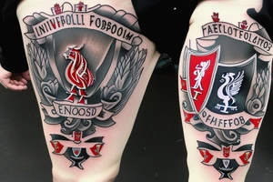 I want a tattoo about Liverpool football team tattoo idea