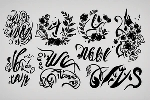 A sentence that have a Marieh in it tattoo idea