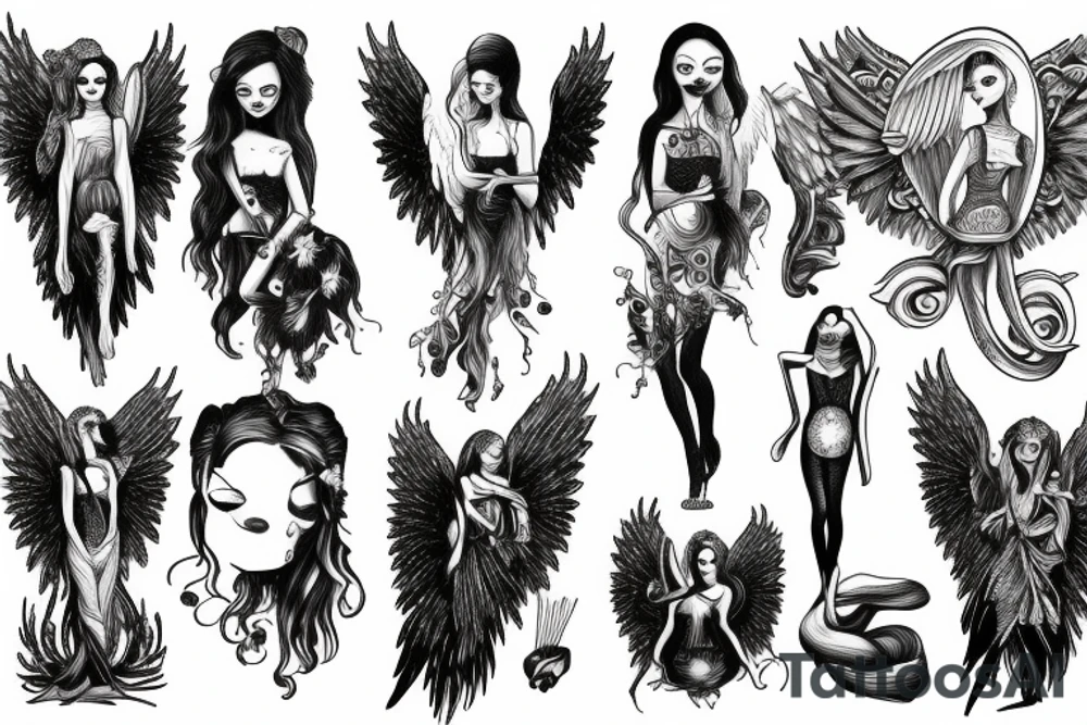 Angel tattoo idea