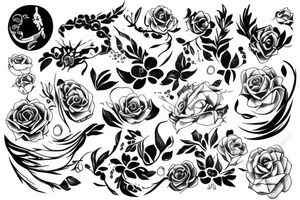 Women life freedom tattoo idea