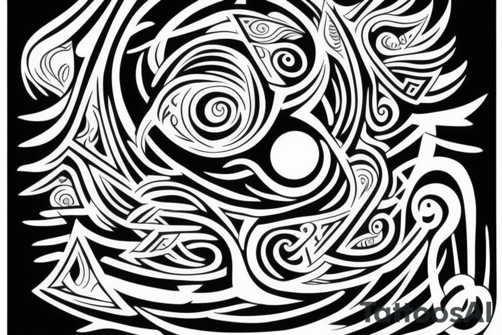 Light and sunshine or symbols of water or symbols of Freedom tattoo idea