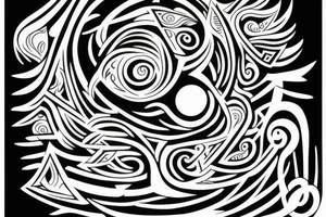 Light and sunshine or symbols of water or symbols of Freedom tattoo idea