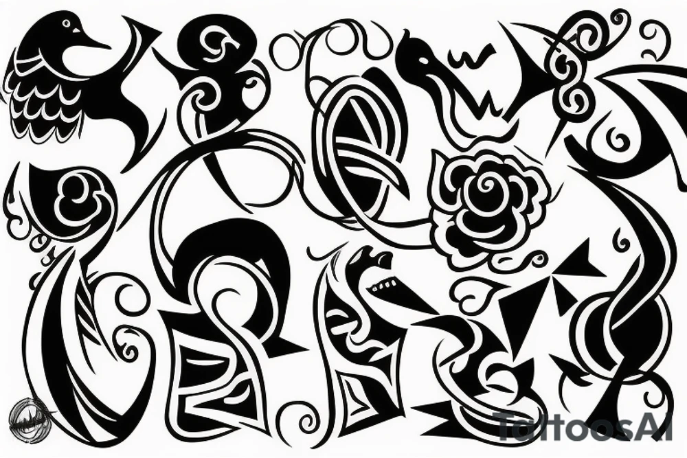 symbols of Freedom tattoo idea