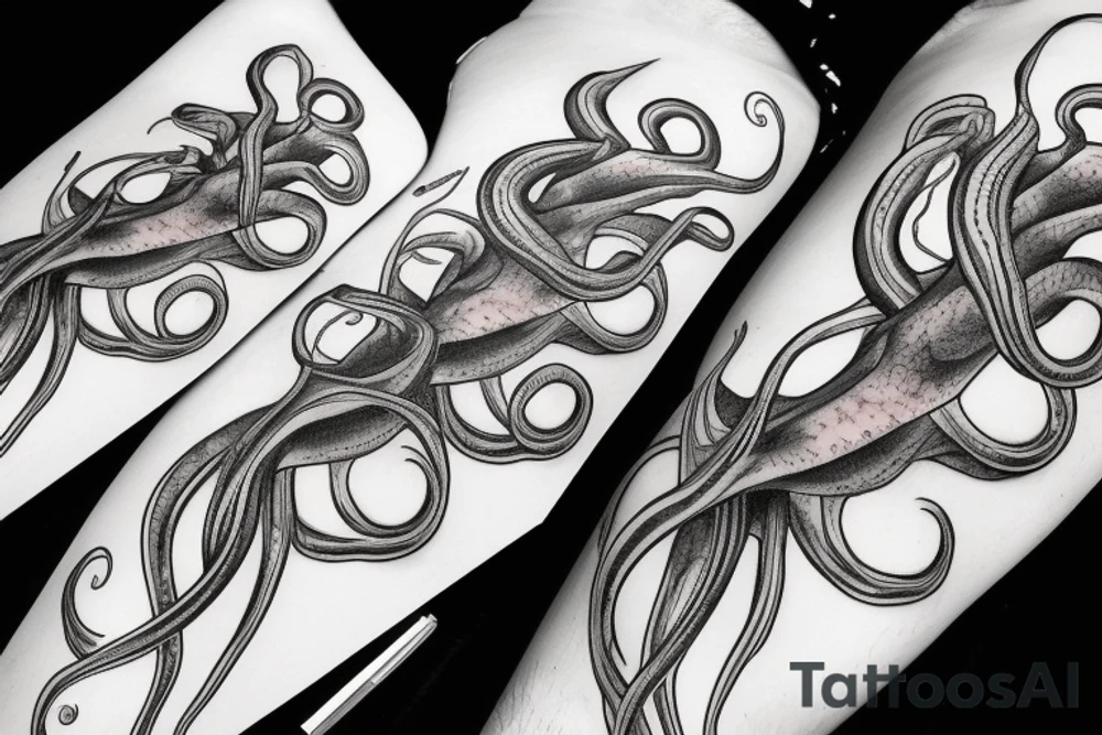 Octopus leg infinity tattoo idea