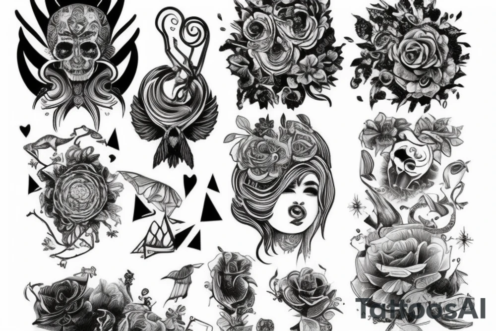 сфинкс и змея tattoo idea