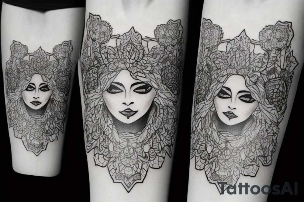 Длинный кот с длинным хвостом tattoo idea