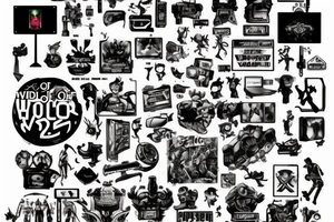 About world of Video Games & Movies.
love the technology and Computers tattoo idea