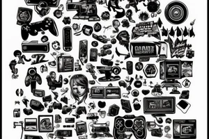 About world of Video Games & Movies.
love the technology and Computers tattoo idea