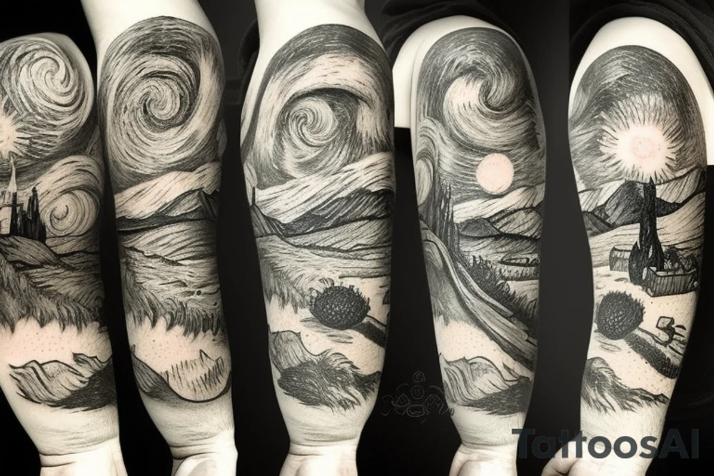 sentence and a painting tattoo idea