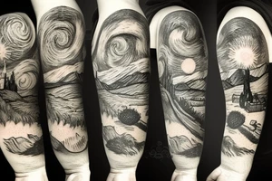 sentence and a painting tattoo idea