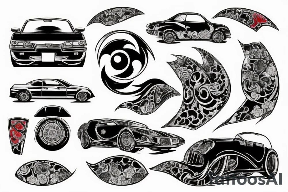 nissan car tattoo idea