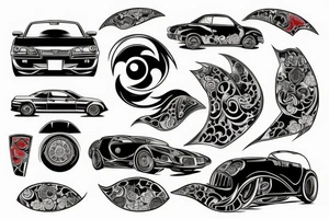nissan car tattoo idea