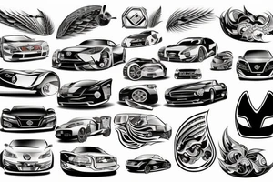 nissan car tattoo idea