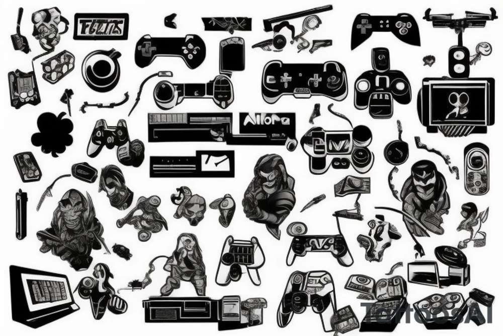 About World of Video Games and Movies.
Love the Technology and Computers. tattoo idea