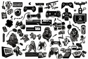 About World of Video Games and Movies.
Love the Technology and Computers. tattoo idea