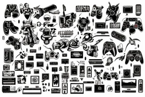 About World of Video Games and Movies.
Love the Technology and Computers. tattoo idea