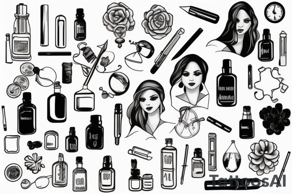 pharmacist girl tattoo idea