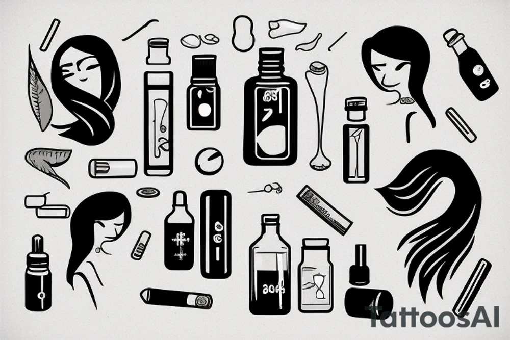 pharmacist girl tattoo idea